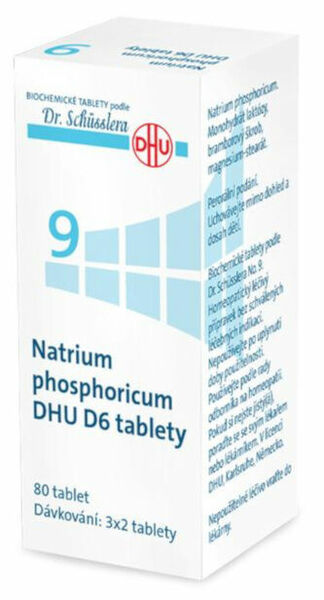 Dr.Schüssler  No.9 Natrium phosphoricum DHU 80 tablet D5-D30 porovnat ceny