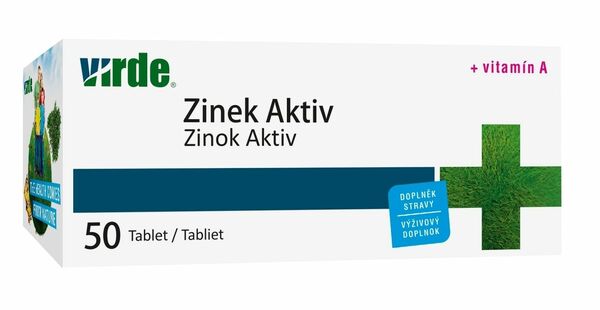 Virde Zinek Aktiv plus vitamín A 50 tablet porovnat ceny