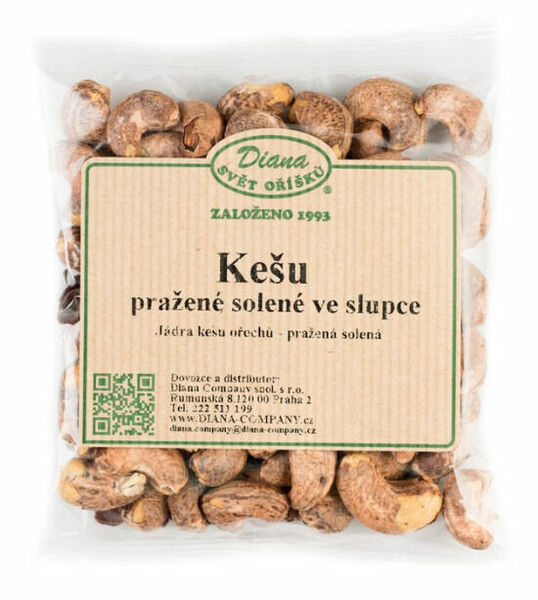 Diana Company Kešu pražené solené ve slupce 100g porovnat ceny
