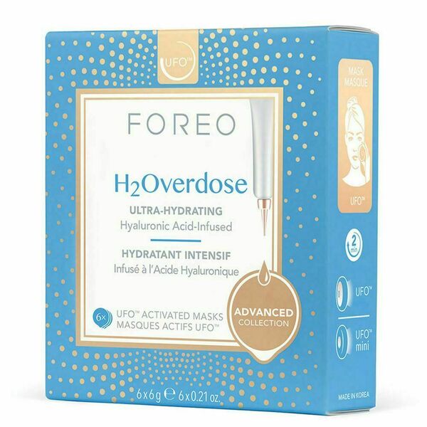 Foreo  H2Overdose UFO/UFO mini Výjimečně hydratační maska na obličej pro suchou pokožku 6x6g porovnat ceny