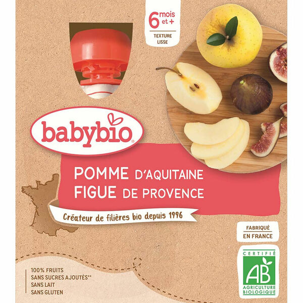 BABYBIO Jablko a fík 4 x 90 g porovnat ceny