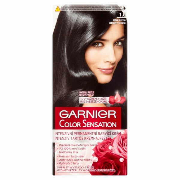 GARNIER Color Sensation Intenzivní permanentní barvící krém 1.0 Ultra černá porovnat ceny
