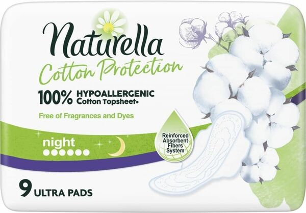 Naturella vložky Cotton Night 9ks porovnat ceny