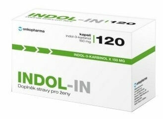 INDOL-IN (cysty HPV myomy bolest prsou) 120 kapslí porovnat ceny