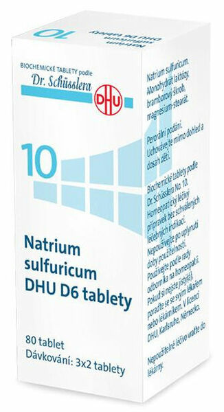 Dr.Schüssler  No.10 Natrium sulfuricum DHU 80 tablet D5-D30 porovnat ceny