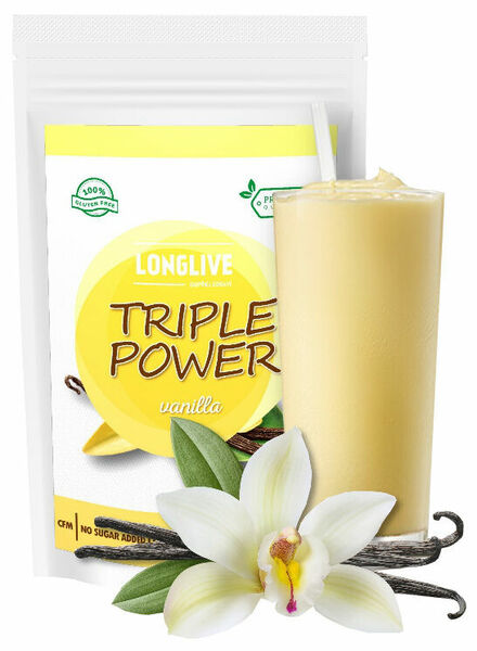 Longlive Protein Triple Power vanilka 90g porovnat ceny