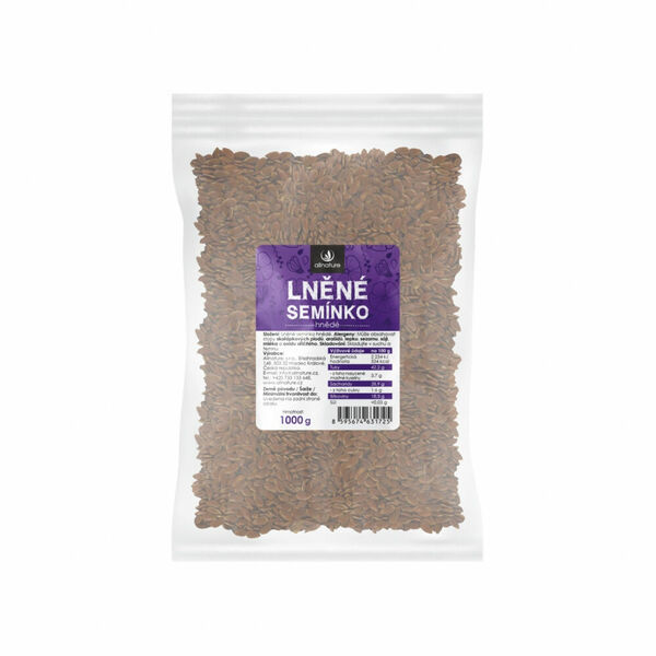 ALLNATURE Lněné semínko hnědé 1000 g porovnat ceny
