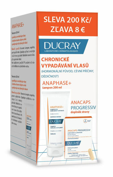 Ducray Anaphase+ šampon 200 ml + Anacaps Progressiv 30 tobolek porovnat ceny