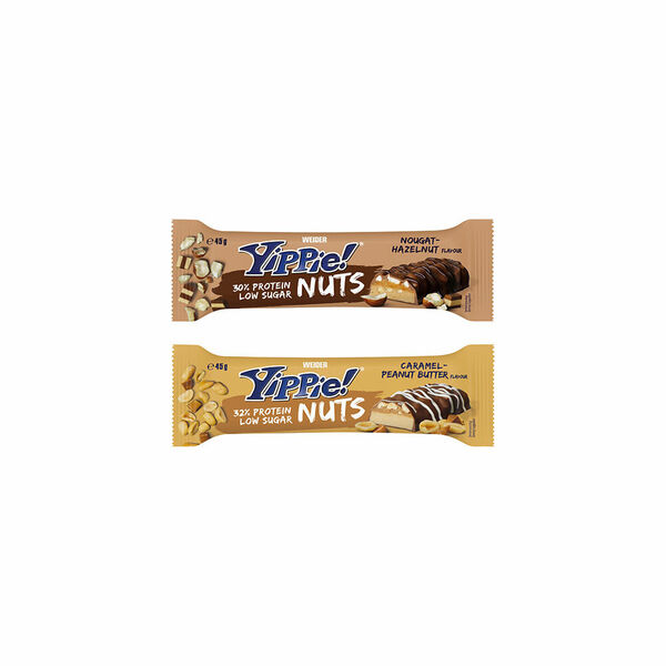 WEIDER Yippie! Proteinová tyčinka s nízkým obsahem cukru Nougat-Hazelnut 45 g porovnat ceny