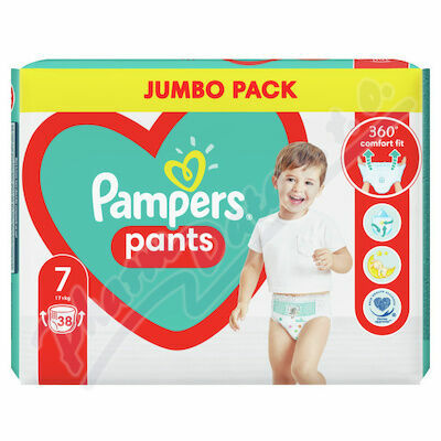Pampers kalhotkové plenky Jumbo Pack S7 38ks porovnat ceny