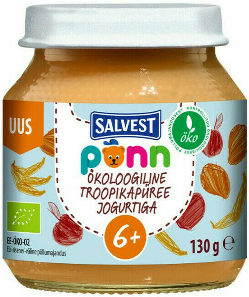 Salvest Põnn BIO Ovocné pyré s jogurtem 130g porovnat ceny