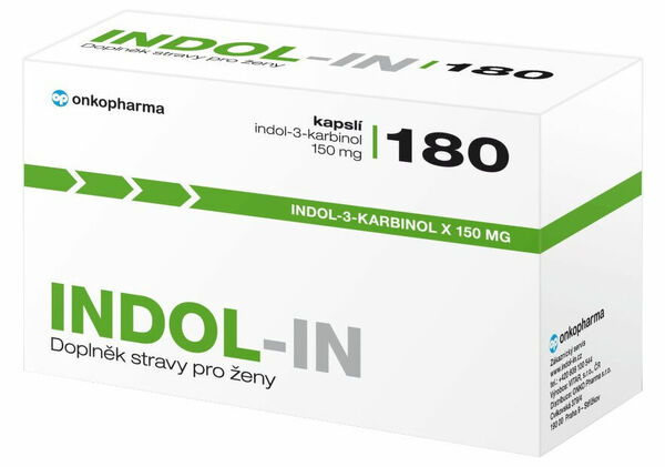 INDOL-IN (cysty HPV myomy bolest prsou) 180 kapslí porovnat ceny