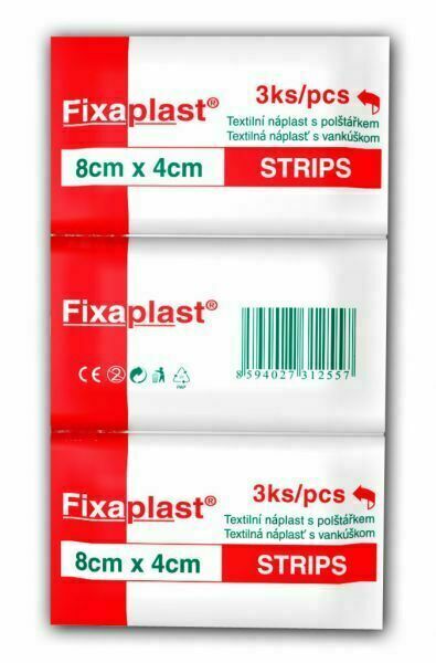Náplast Fixaplast strip 8x4cm 3ks porovnat ceny