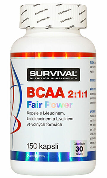Survival Nutrition  BCAA 2:1:1 Fair Power 150 kapslí porovnat ceny