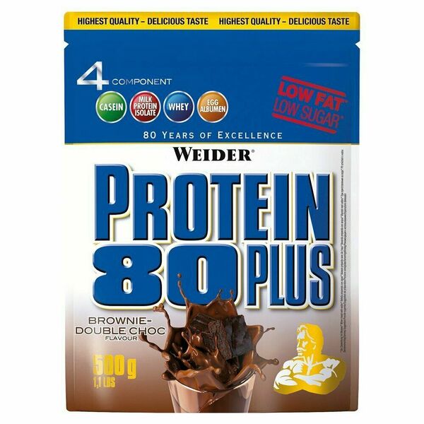 Weider Protein 80 Plus 500g, Brownie Double chocolate porovnat ceny