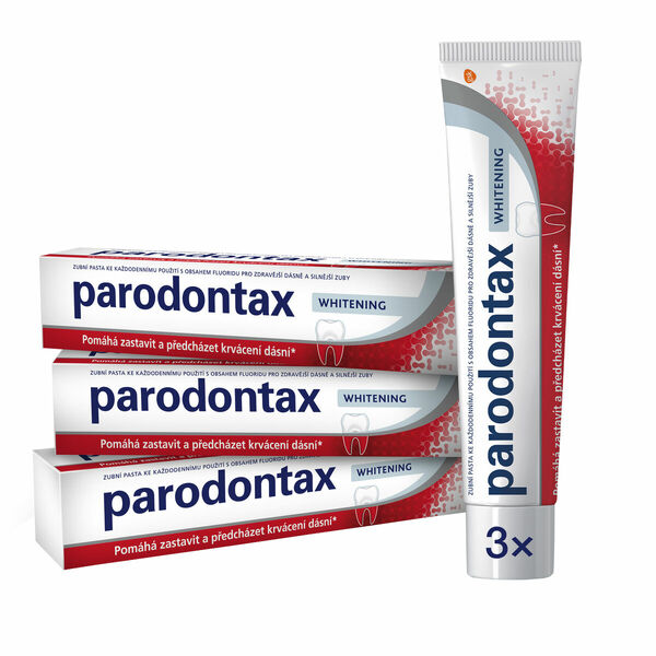 Parodontax Zubní pasta s bělicím účinkem Whitening Tripack 3x75ml porovnat ceny