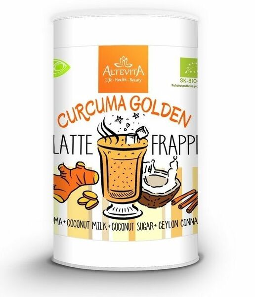 Altevita  Bio curcuma golden latte/frappe 220g porovnat ceny