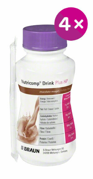 B.Braun Nutricomp Drink Plus HP čokoláda-nugát perorální roztok 4x200ml porovnat ceny