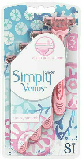 Gillette Venus  Gillette Simply Venus 3 Jednorázová holítka 8ks porovnat ceny