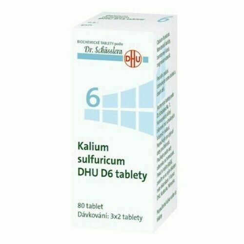 No.6 Kalium sulfuricum DHU D6 80 tablet porovnat ceny