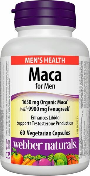 Webber Naturals Maca pro muže 60 kapslí porovnat ceny