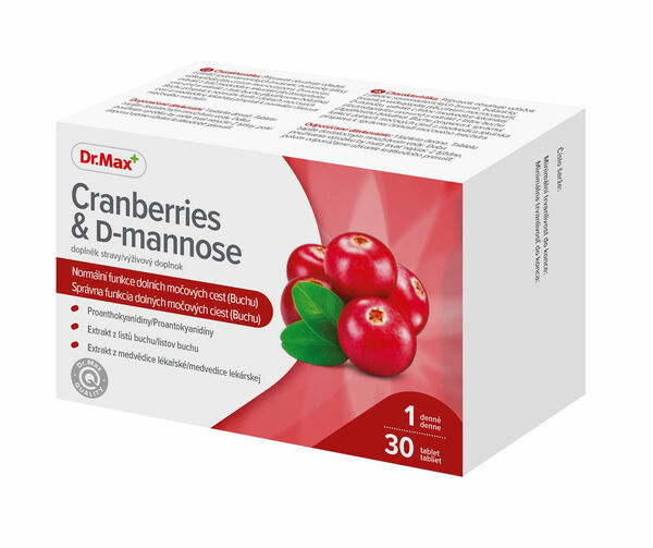 Dr.Max Cranberries & D-mannose 30 tablet porovnat ceny