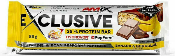 AMIX Exclusive Protein Bar, Banán-čokoláda, 85g porovnat ceny