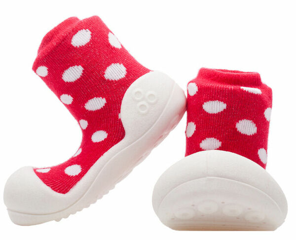 Attipas Dětské Botičky Polka Dot Red S porovnat ceny