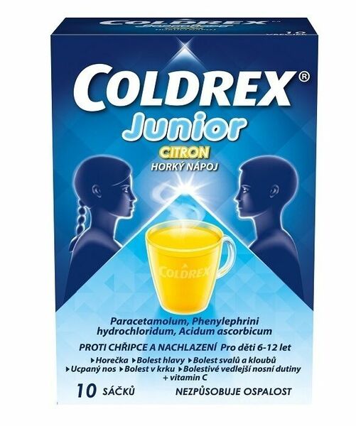 Coldrex Junior Horký nápoj Citron 10ks porovnat ceny