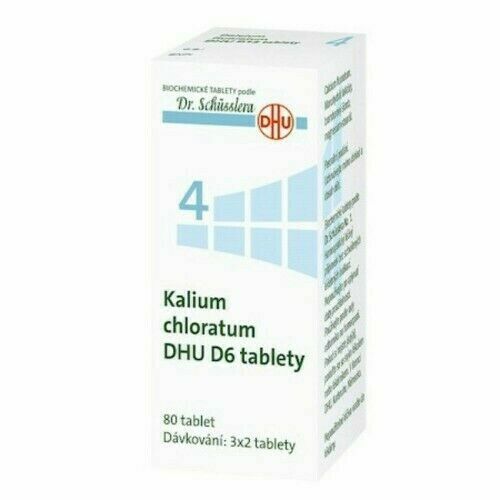 No.4 Kalium chloratum DHU D6 80 tablet porovnat ceny