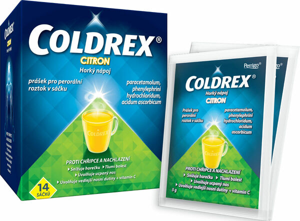 Coldrex Horký nápoj Citron por.plv.sol.scc.14 porovnat ceny