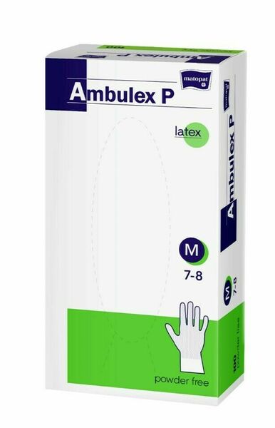 Ambulex P rukavice latexové nepudrované M 100ks porovnat ceny