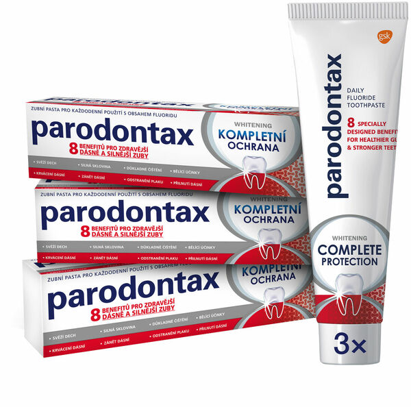 Parodontax Zubní pasta Kompletní ochrana Whitening 3x75ml porovnat ceny