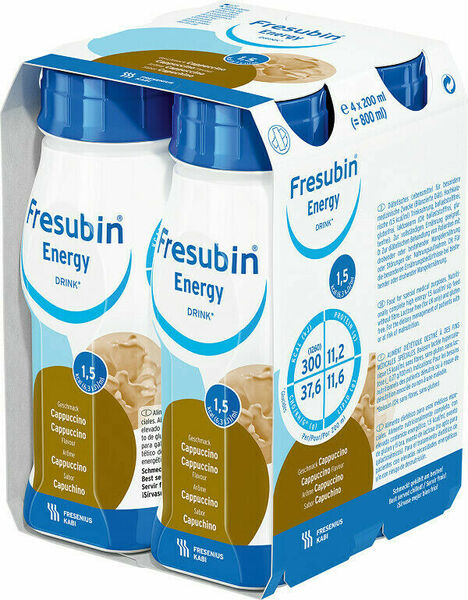 Fresubin Energy drink cappuccino perorální roztok 4x200ml porovnat ceny