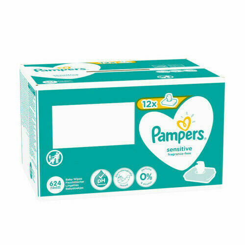 Pampers ubrousky Sensitive 12x52ks porovnat ceny