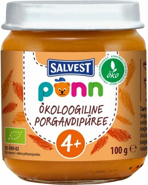 Salvest Põnn BIO Mrkvové pyré 100g porovnat ceny