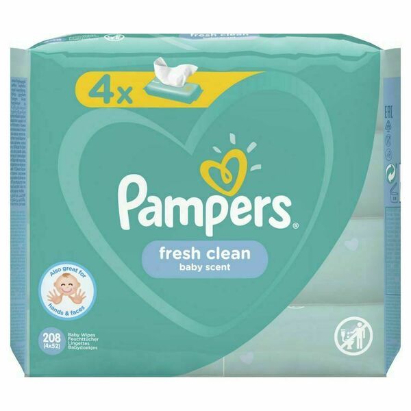 Pampers ubrousky Fresh Clean 4x52ks porovnat ceny
