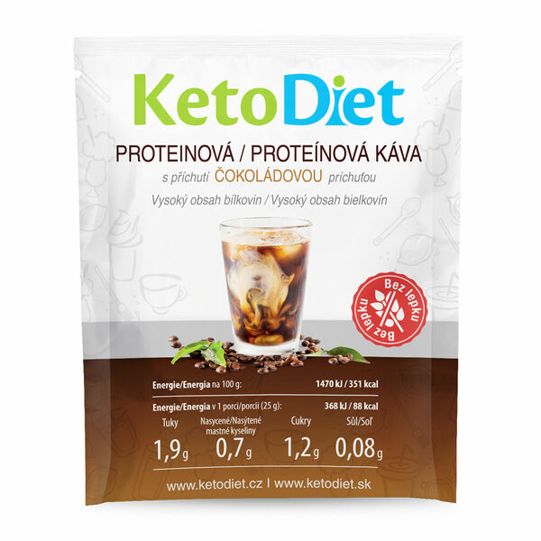 KETODIET Proteinová ledová káva s čokoládovou příchutí 7 porcí porovnat ceny