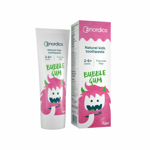 NORDICS Dětská přírodní Zubní pasta Bubble Gum 50ml porovnat ceny