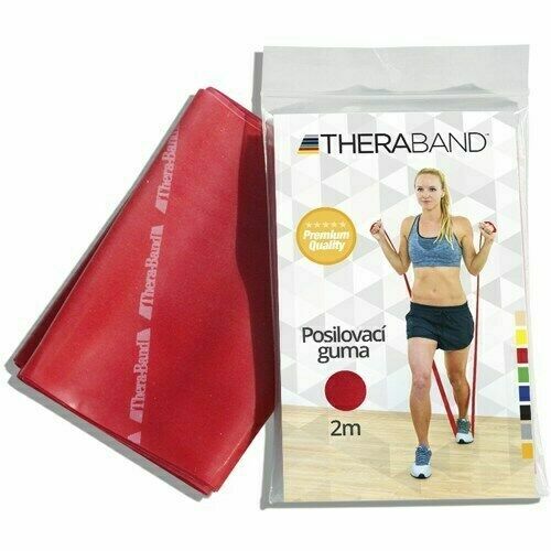Theraband  Thera-Band Posilovací guma 2m červená – středně silná porovnat ceny