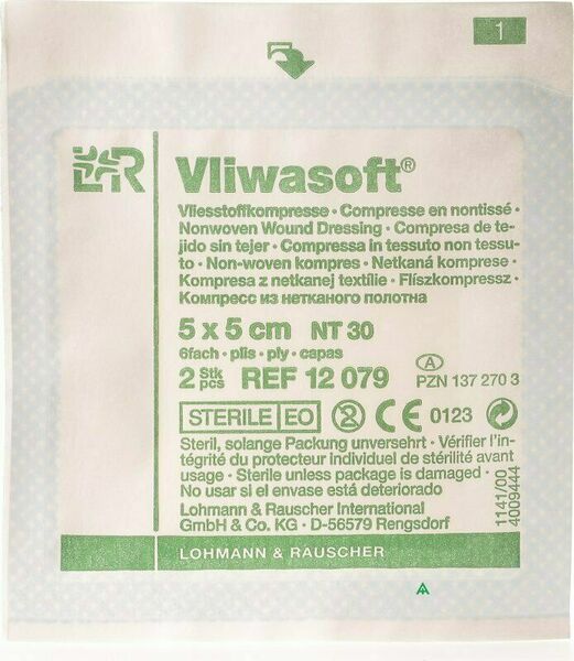 Lohmann&Rauscher  Komprese Vliwasoft ster.5x5cm/4v 2ks porovnat ceny