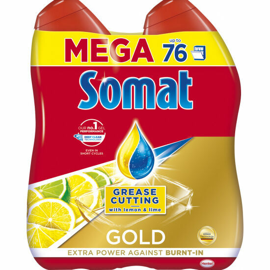 Somat Gold Grease Cutting Lemon & Lime gel na nádobí 2x 684ml porovnat ceny