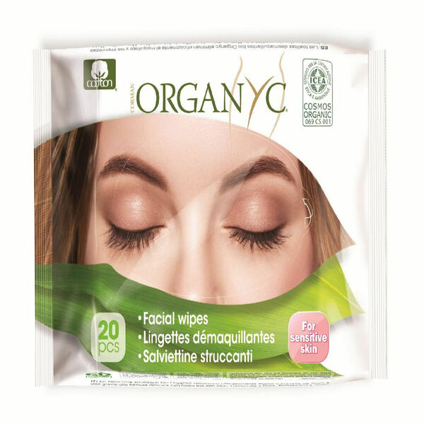 ORGANYC Bio vlhčené pleťové ubrousky 20 ks porovnat ceny