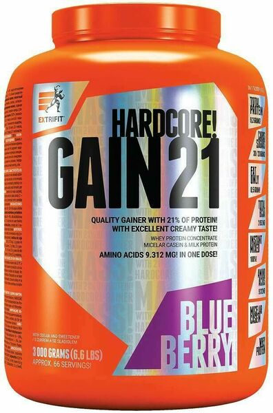 Extrifit Hardcore Gain 21 3kg borůvka porovnat ceny