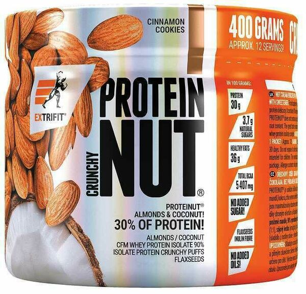 Extrifit Proteinut Crunchy 400g skořice cookies porovnat ceny
