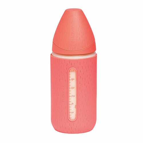 SUAVINEX MFL Láhev Sklo 240ml 3P Růžová porovnat ceny
