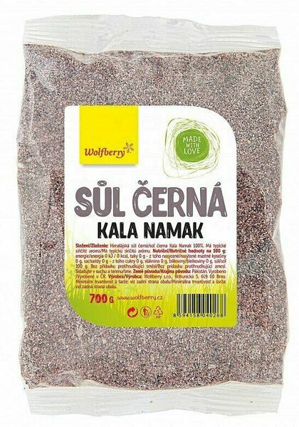 Wolfberry Himalájská sůl černá KALA NAMAK 700g porovnat ceny