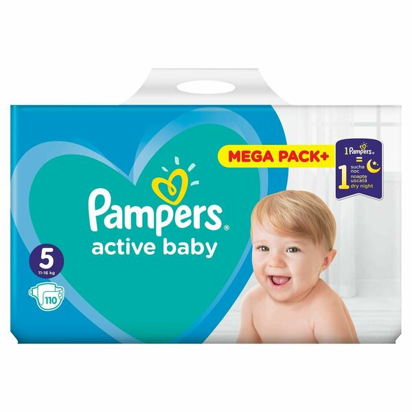 Pampers Active Baby Mega Pack S5 110ks porovnat ceny