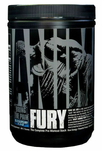 Universal Nutrition Animal Fury modrá malina 490g porovnat ceny
