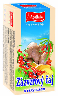 Apotheke Zázvorový čaj s rakytníkem 20x2g n.s. porovnat ceny